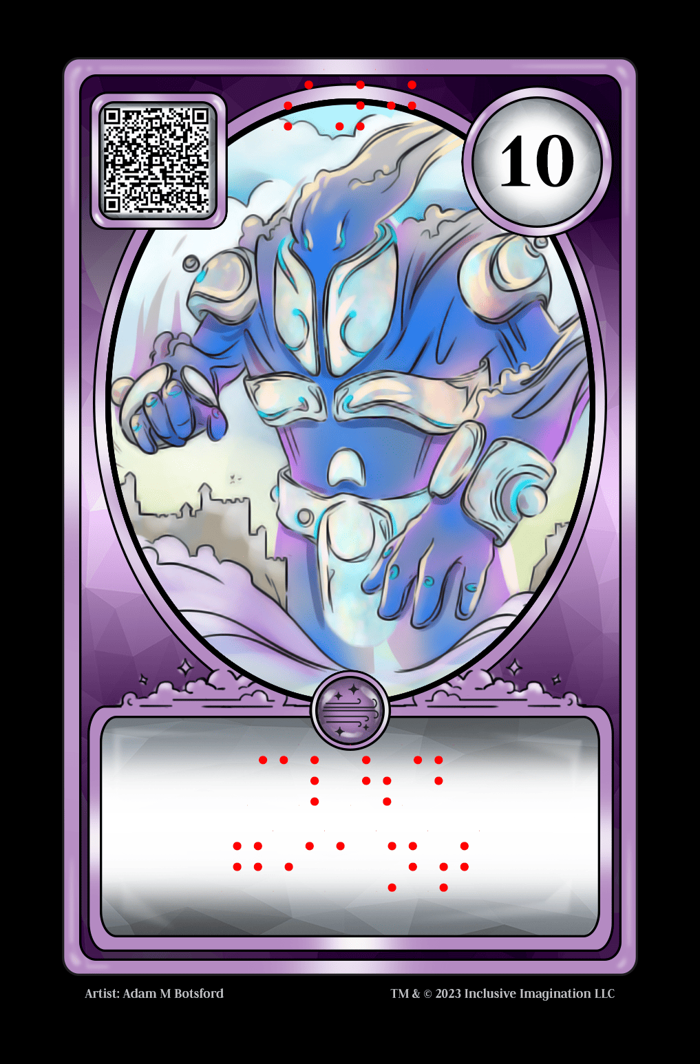 Sim Braille Card Overlay