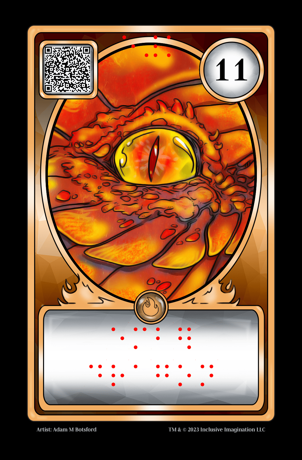 Braille Sim Braille Card Overlay