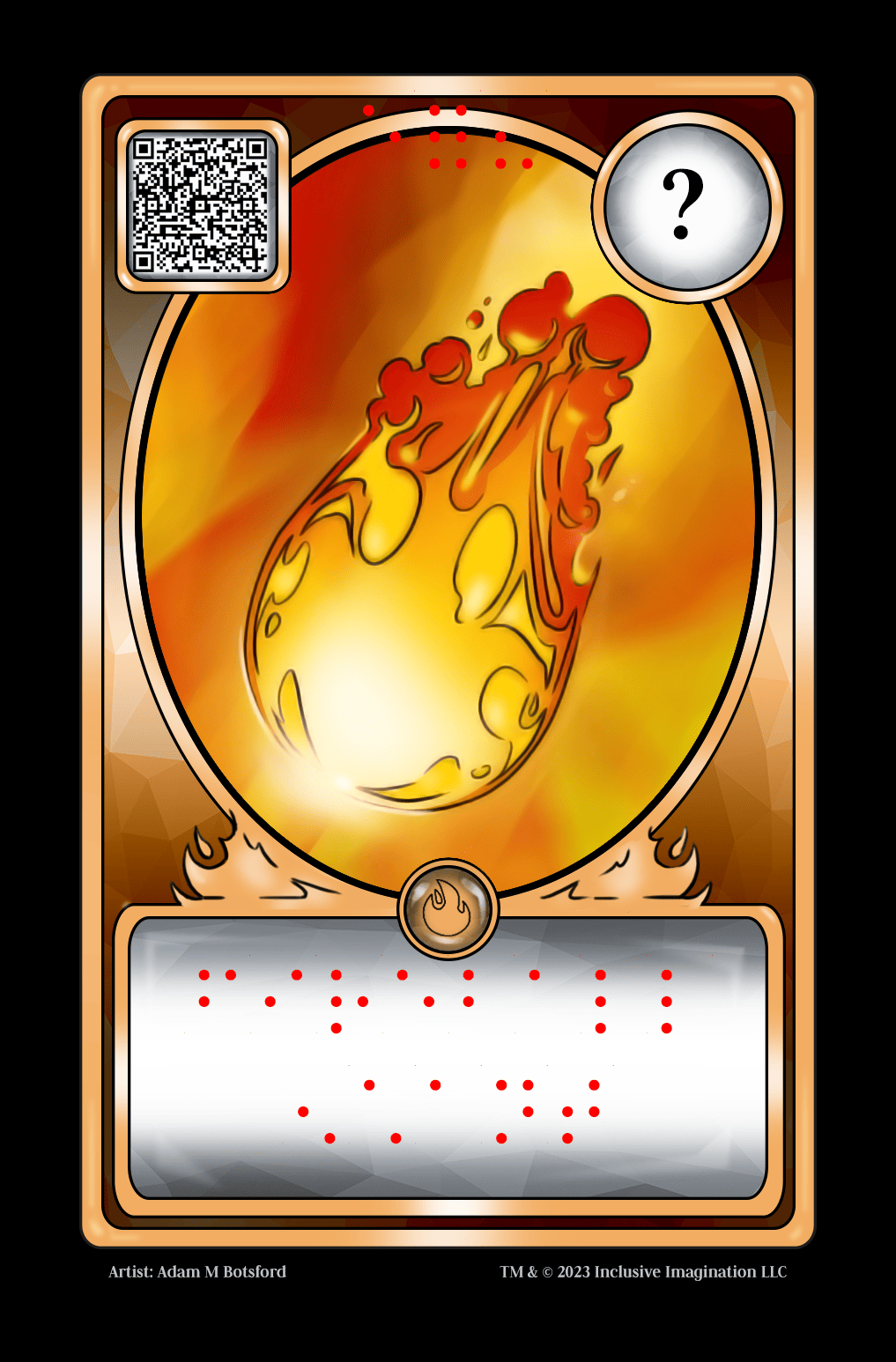 Braille Sim Braille Card Overlay