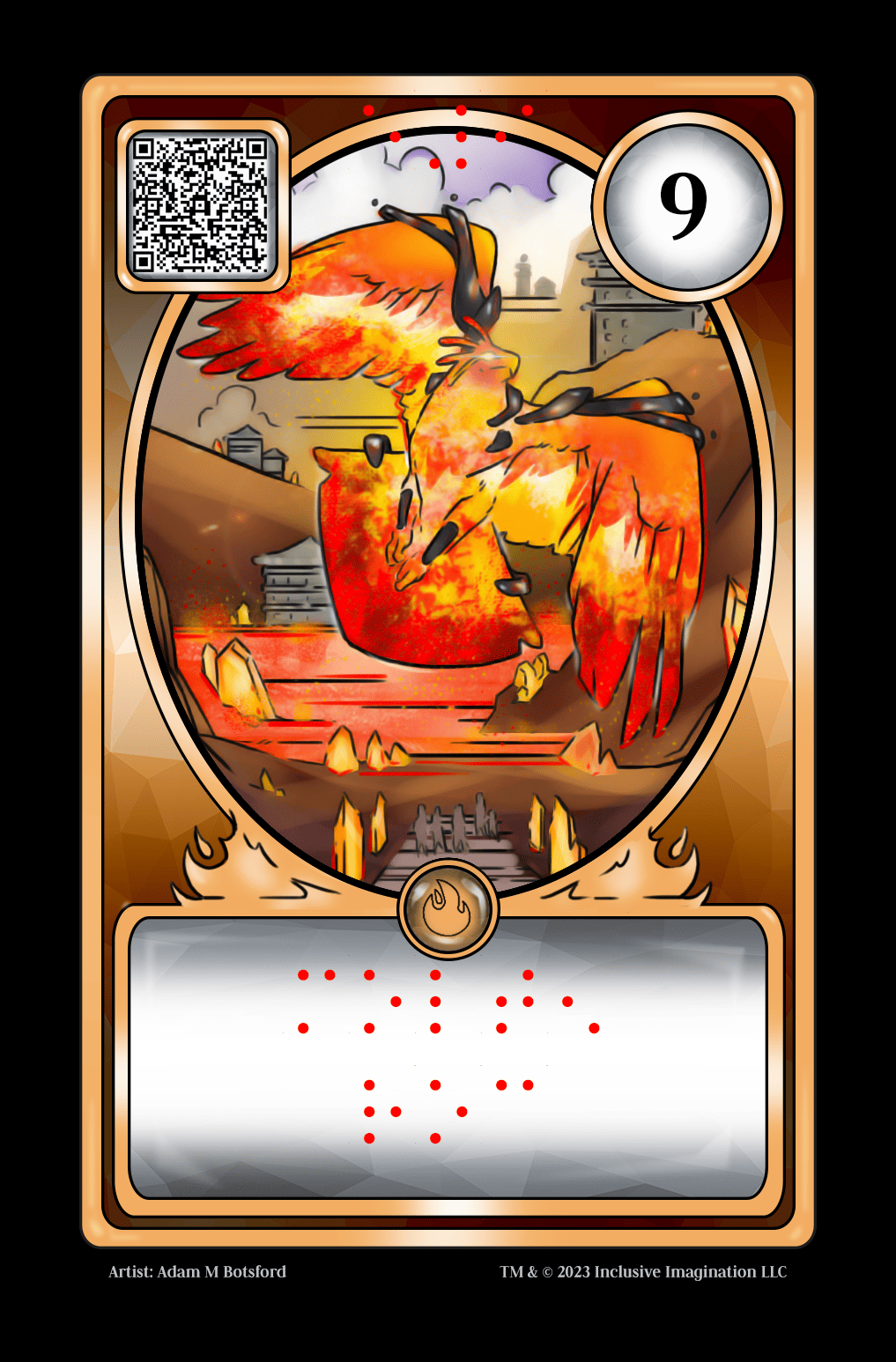 Braille Sim Braille Card Overlay