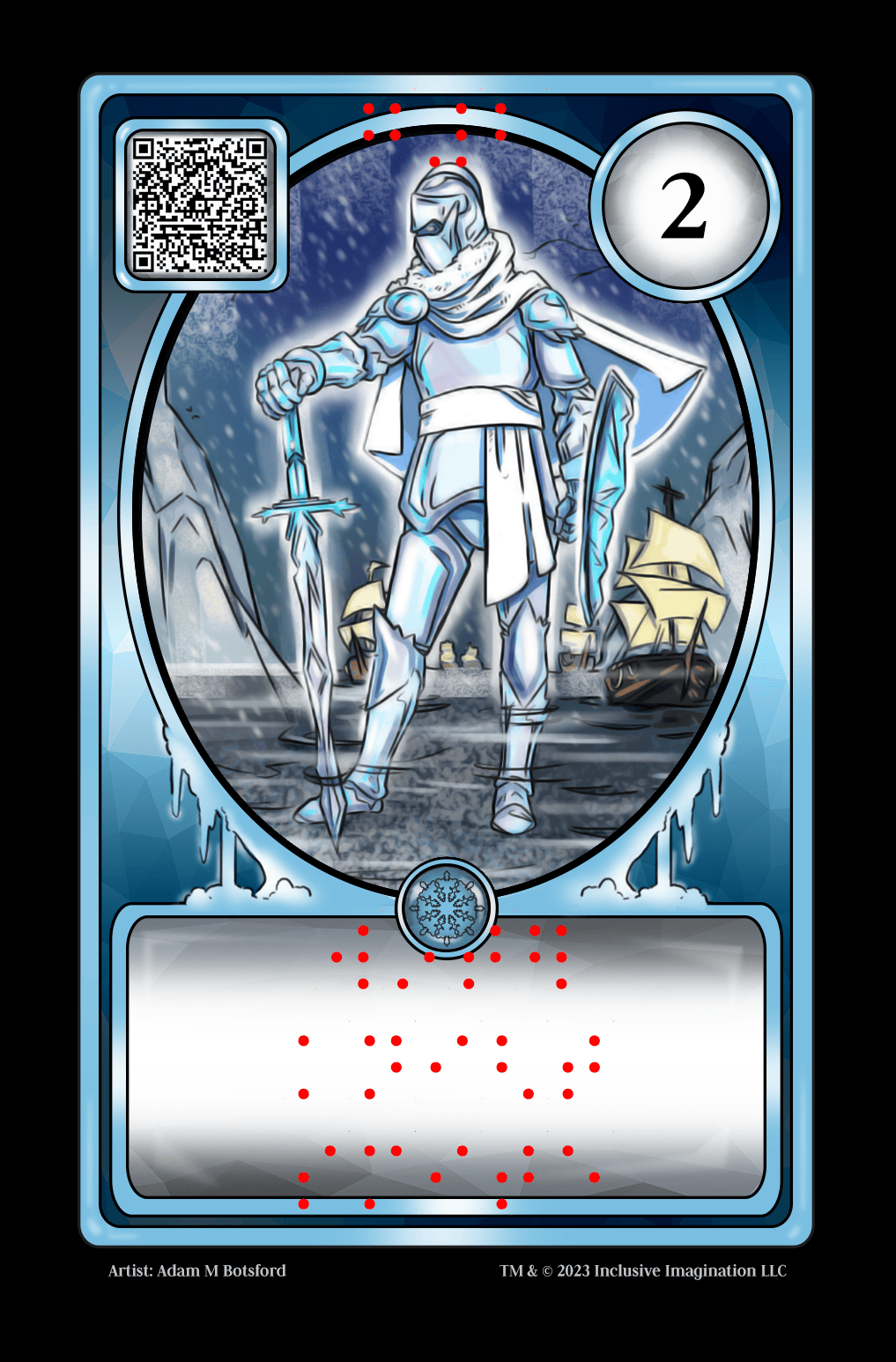 Braille Sim Braille Card Overlay